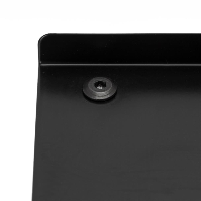 Raft metalic pentru prosoape, structura cu finisaj mat, accesorii montaj incluse, 25x16x76 cm, negru [6]