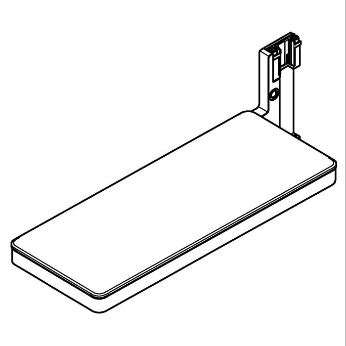 Raft sistem dus Grohe 101677KF00, SPA Aqua Pure, 231 x 91 mm, metal/acril, mat, negru [5]