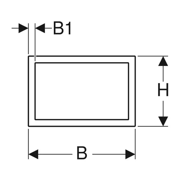 Rama clapeta de actionare Geberit Sigma60 crom lucios [3]