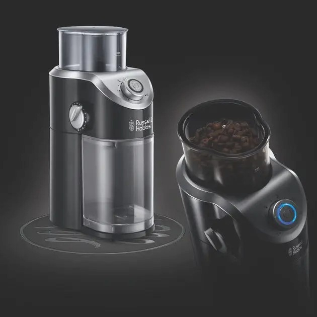 Rasnita de cafea Russell Hobbs Classics, lame inox, capacitate 70g, macinare reglabila, functie impuls, argintiu [3]