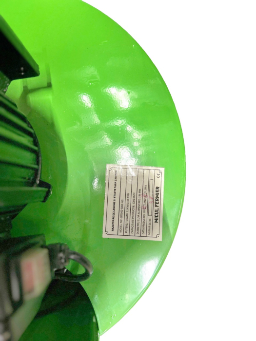 Razatoare de legume si fructe fara samburi Micul Fermier, 1.1KW, capacitate de productie 1200Kg/h, volum 35L [4]