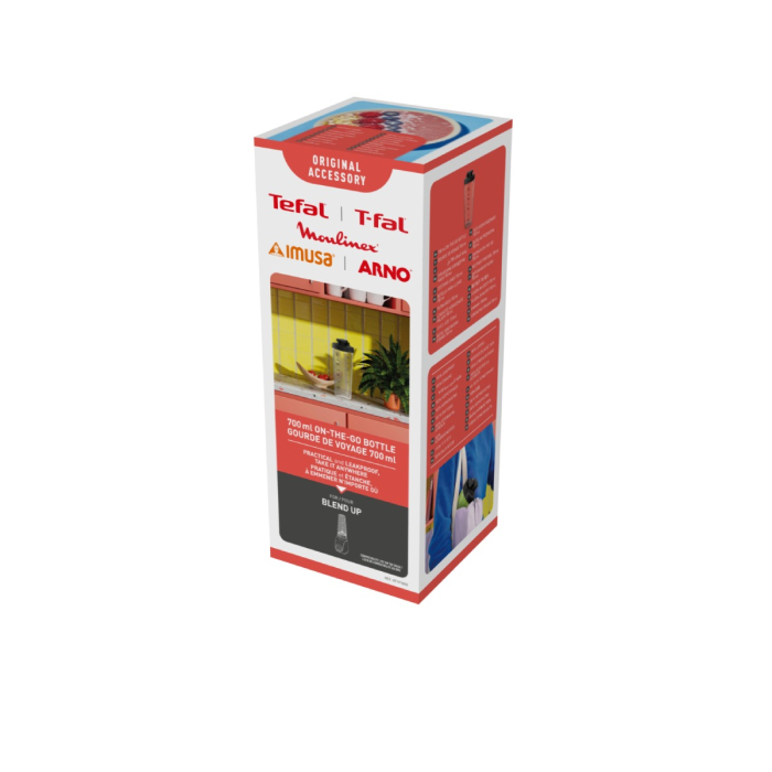Recipient portabil Tefal XF1918E0, 700 ml, Tritan®, compatibil cu blenderele Tefal Blend Up, seriile BL19xx, transparent [2]