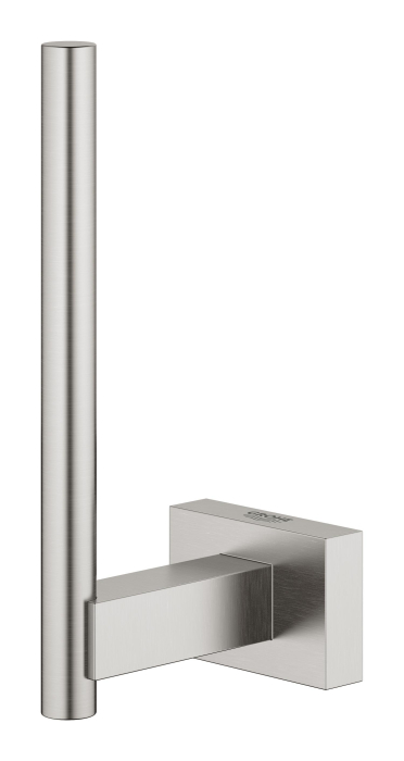 Rezerva hartie igienica Grohe 40623DC1, Essentials Cube, pe perete, metal, mat, otel satinat [2]