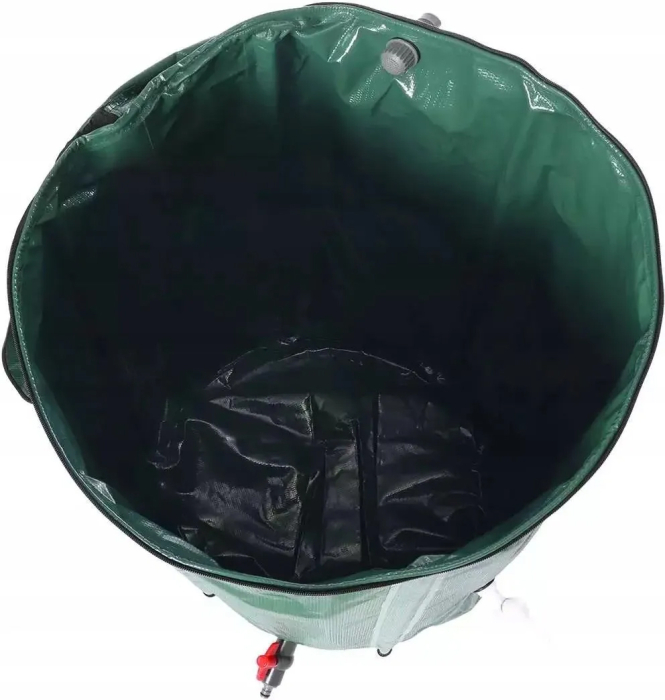 Rezervor colectare apa ploaie 750L pliabil, PVC rezistent UV, robinet filtru capac fermoar, 6 tevi sustinere, 100x103 cm [8]