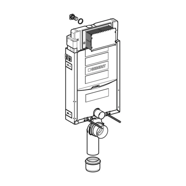 Rezervor incastrat Geberit Sigma cu cadru Kombifix pentru wc suspendat 108 cm [2]