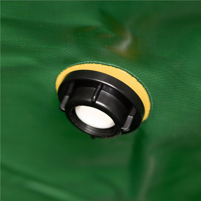 Rezervor pliabil pentru colectarea apei de ploaie, 500 L, PVC 1000D, cu 2 robinete si sistem preaplin, verde [21]
