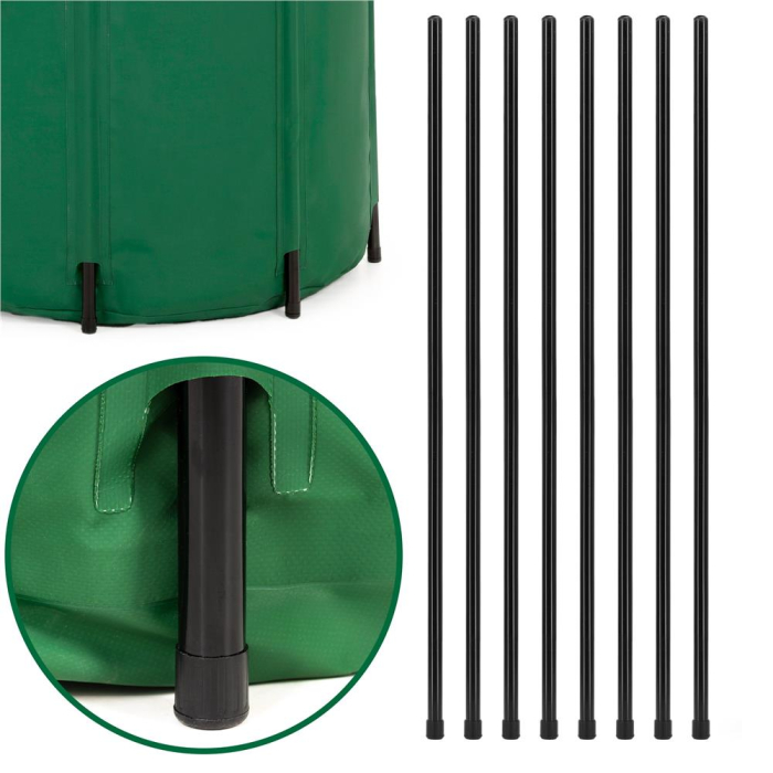Rezervor pliabil pentru colectarea apei de ploaie, 500 L, PVC 1000D, cu 2 robinete si sistem preaplin, verde [14]