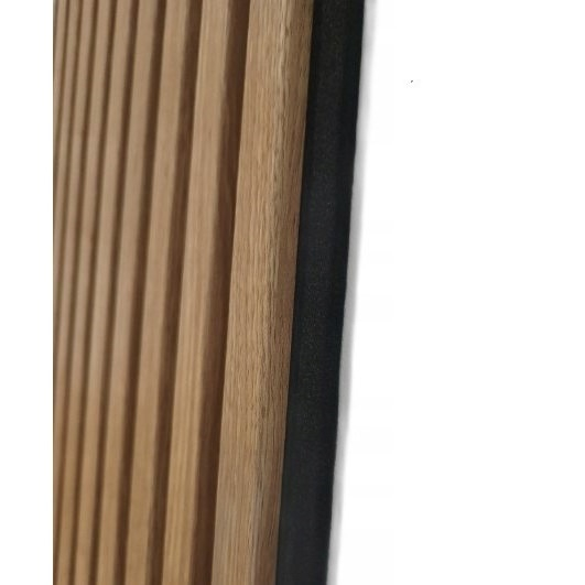 Riflaj MDF decorativ LDA PREMIUM de tip Panou Acoustic, Stejar Natur Saragossa, 260x40 cm [4]