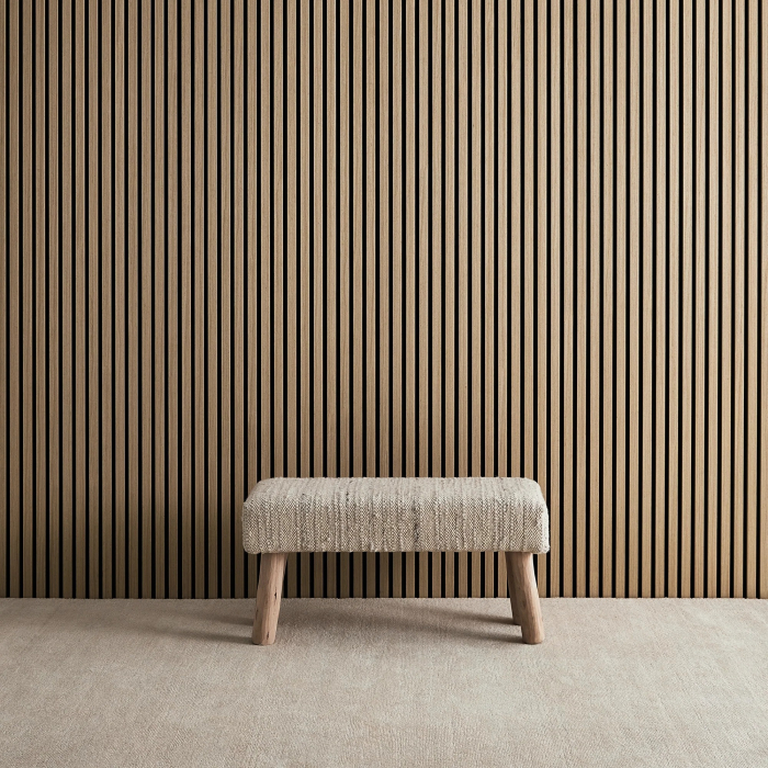 Riflaj MDF decorativ LDA PREMIUM de tip Panou Acustic, Stejar Sonoma, 260x40 cm [5]