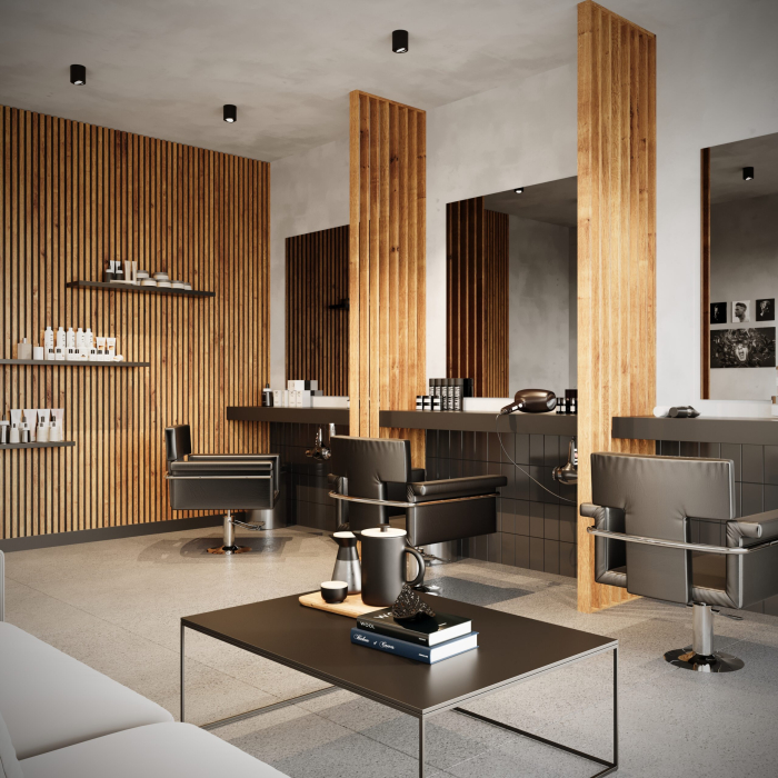 Riflaj perete despartitor MDF, LDA PREMIUM, Stejar Royal, 275x58 cm [4]