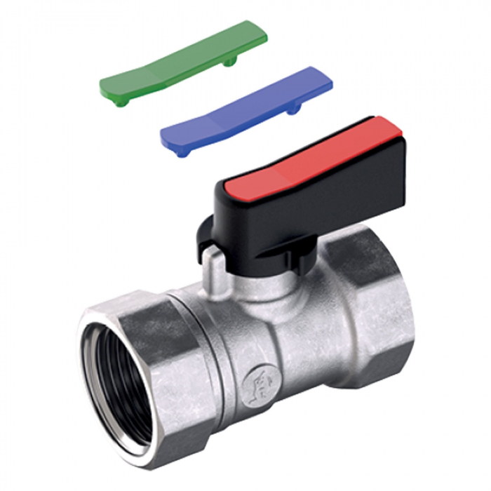 Robinet mini pentru apa tip fluture Giacomini R690X002, dimensiune 3/8, Interior - Interior, Alama [1]