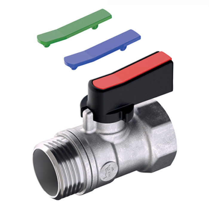 Robinet mini pentru apa tip fluture Giacomini R694X002, dimensiune 3/8, Interior - Exterior, Alama [1]