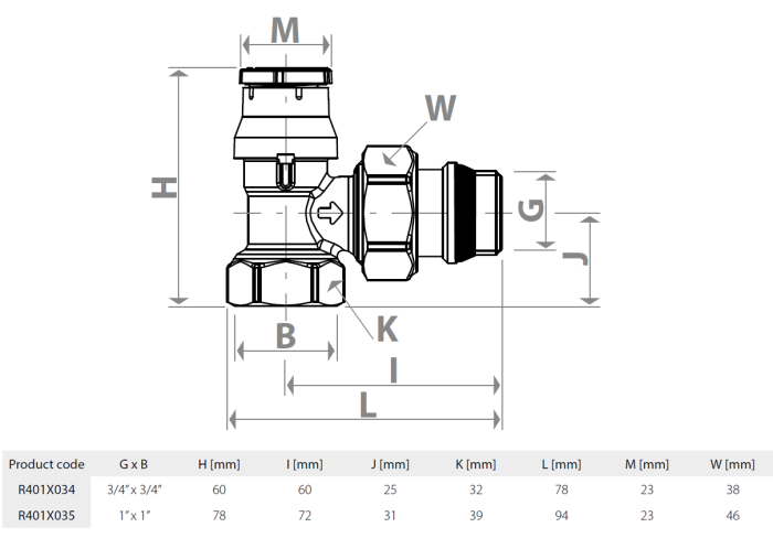Robinet unghiular Giacomini R401X035, cu optiune termostatica, racord teava fier, alama cromata [3]