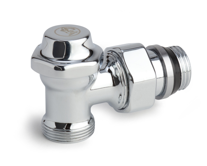 Robinet unghiular Giacomini T29CX003, pentru calorifer portprosop, 1/2” x 16 mm, racord pentru adaptor si manson autoetans, cromat lucios [1]