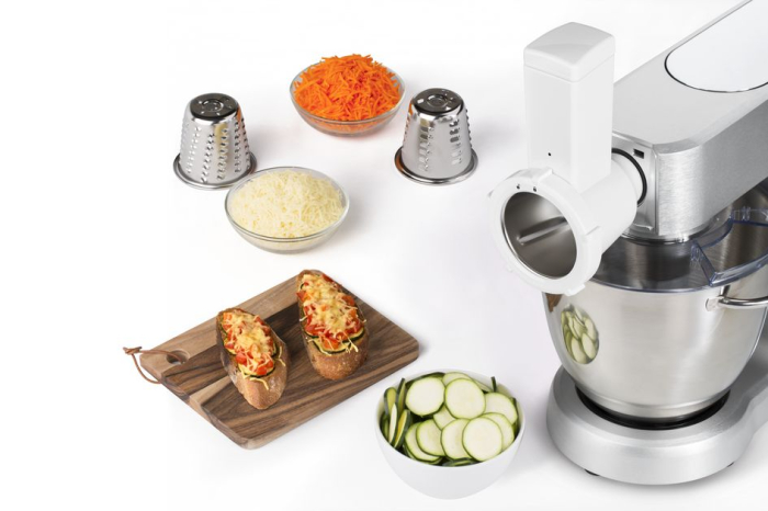 Robot de bucatarie planetar Masterchef Grande TEFAL QB813D38, 1500 W, 8 viteze, bol 6.7 l, 6 accesorii, argintiu [7]