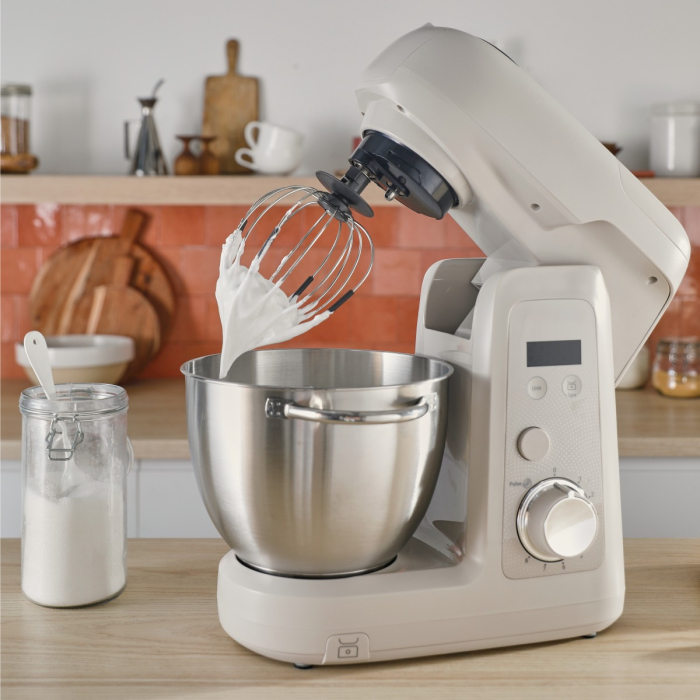 Robot de bucatarie Tefal Bake Partner+ QB540BF0, 1100 W, 4.6 L, 8 trepte de viteza, cantar incorporat, functie Pulse, functie Smart Bake Detect, tel,  [9]