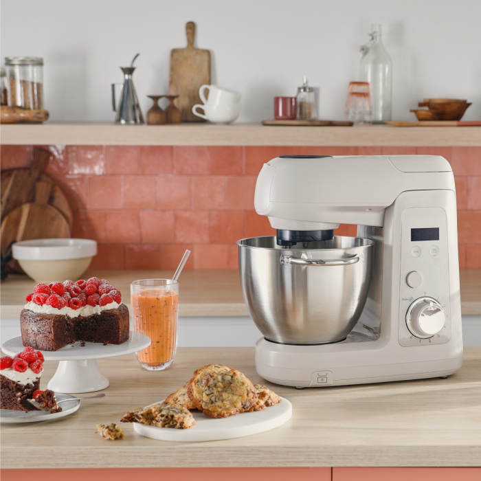 Robot de bucatarie Tefal Bake Partner+ QB540BF0, 1100 W, 4.6 L, 8 trepte de viteza, cantar incorporat, functie Pulse, functie Smart Bake Detect, tel,  [15]