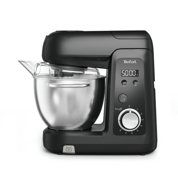 Robot de bucatarie Tefal Bake Partner+ QB5458F0, 1100 W, 4.6 L, cantar incorporat, functie Smart Bake Detect, accesorii complete, negru [13]