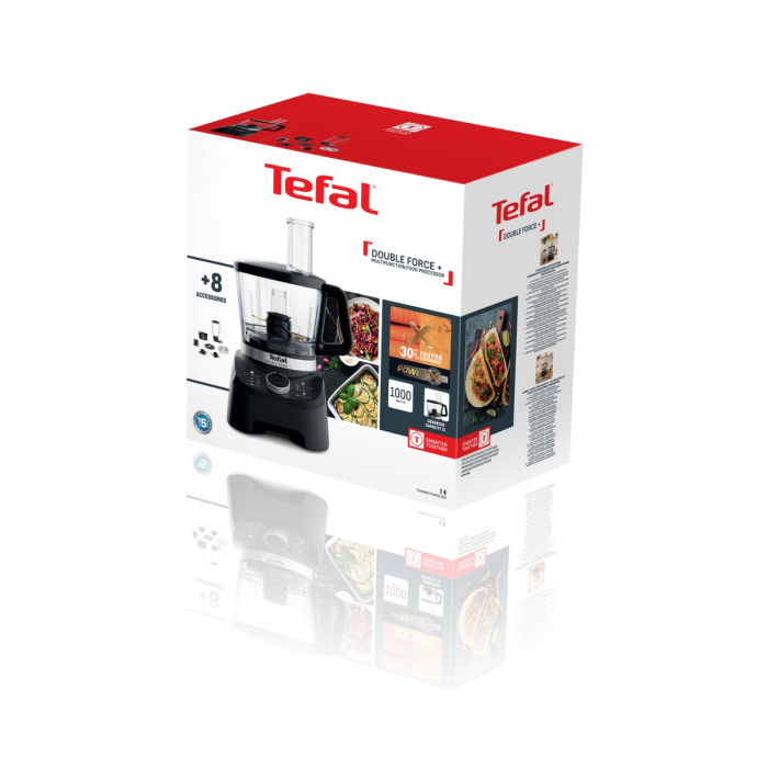 Robot de bucatarie Tefal DoubleForce 3 DO8318E0, 1000 W, 28 functii, 2 trepte viteza, functie Pulse, bol 3 L, blender 2 L, lame Powelix Life cu inveli [22]