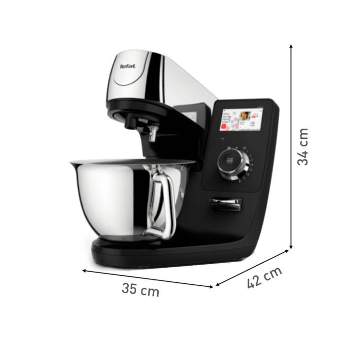 Robot de bucatarie Tefal i-Coach Touch QB950D38, 1200W, 5.5L, ecran tactil, 10 trepte de viteza, 21 programe, negru [9]