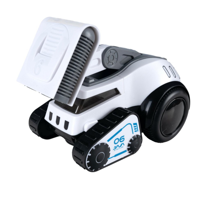 Robot rover interactiv copii muzica lumini dans engleza, 19x16x11 cm, educativ, alb [11]