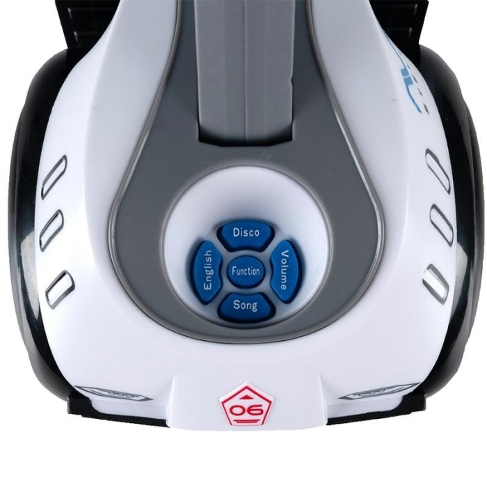 Robot rover interactiv copii muzica lumini dans engleza, 19x16x11 cm, educativ, alb [10]