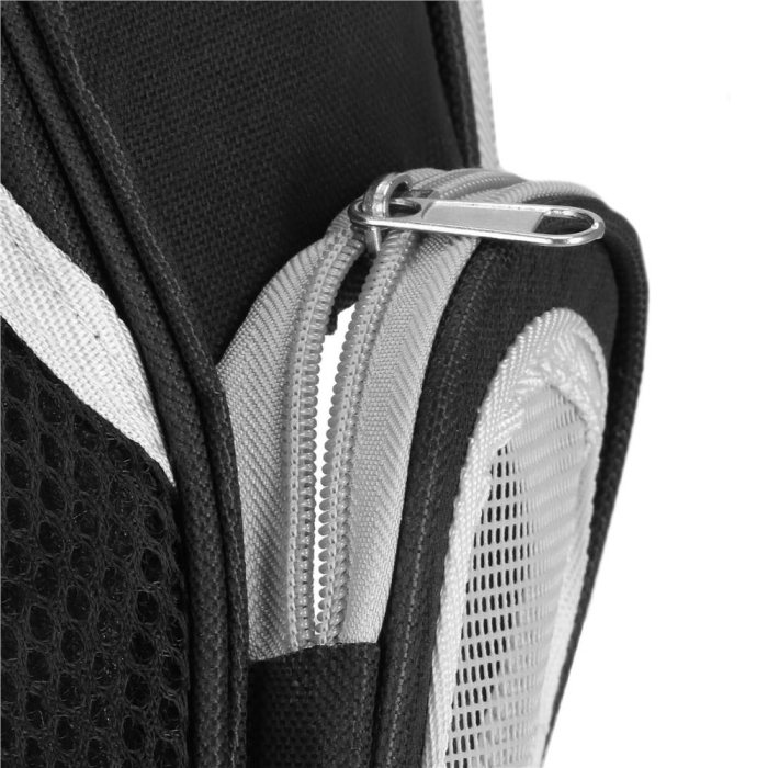 Rucsac transport animale hublou panoramic buzunare laterale, maxim 12 kg, design ergonomic, negru [14]