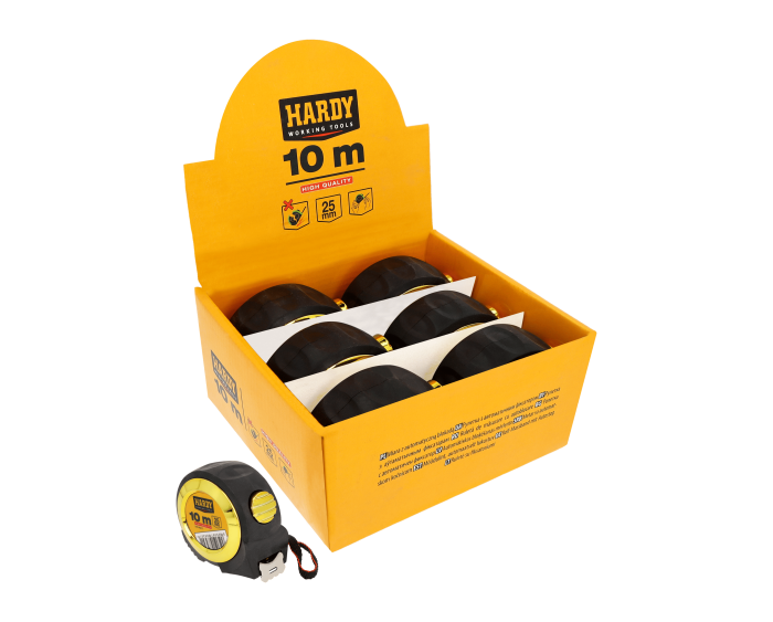 Ruleta de masurat cu blocare automata Hardy seria *48*, 10 m x 25 mm, ambalaj: cutie vrac [2]