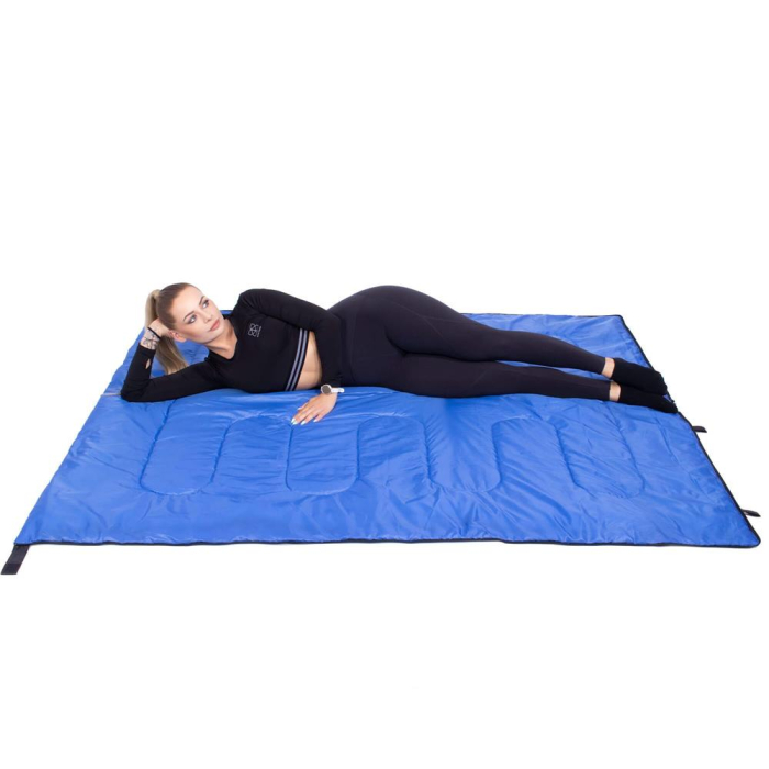 Sac de dormit, cu geanta de transport, 190x73cm, 10-25grade, culoare negru [4]