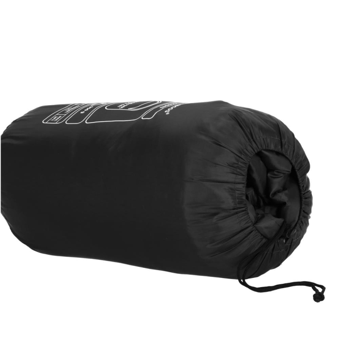 Sac de dormit tip mumie, cu geanta de transport, 210x73cm, 8-20grade, culoare negru [22]