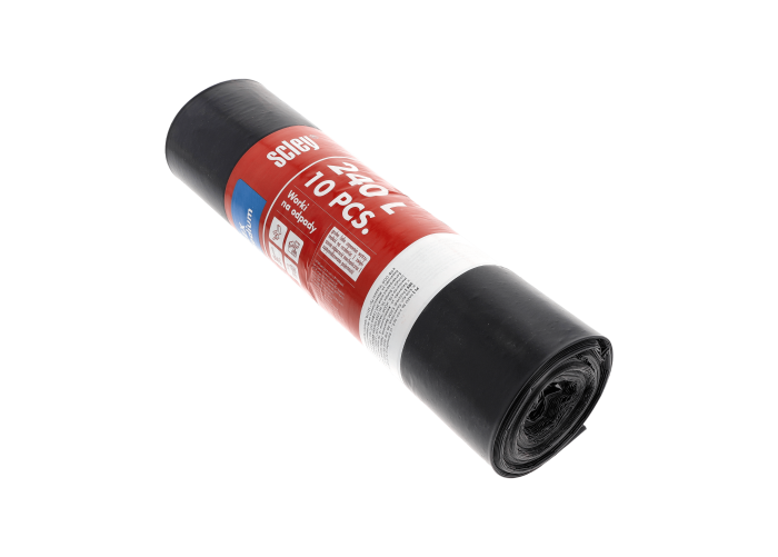Saci de gunoi Scley, capacitate 240 l, folie Flex Medium, gri, rola de 10. [2]