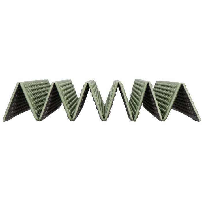 Saltea pliabila pentru camping sau plaja, 182x60 cm, spuma XPE, termoizolanta, pliere armonica, 12 segmente, verde [8]
