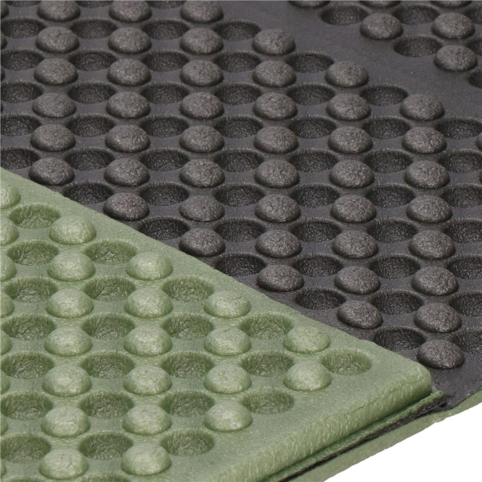 Saltea pliabila pentru camping sau plaja, 182x60 cm, spuma XPE, termoizolanta, pliere armonica, 12 segmente, verde [13]