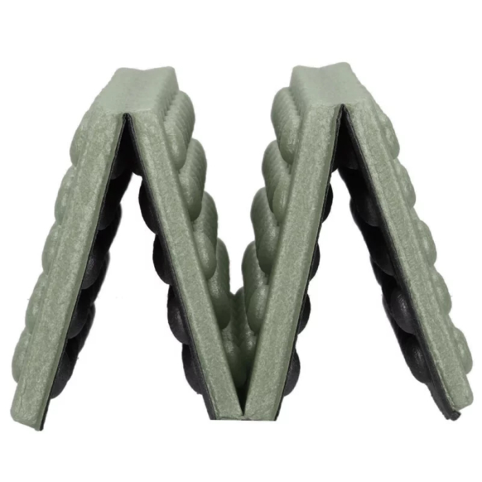 Saltea pliabila pentru sezut la camping sau picnic, spuma XPE termoizolanta, impermeabila, 40x28x1 cm, verde [5]