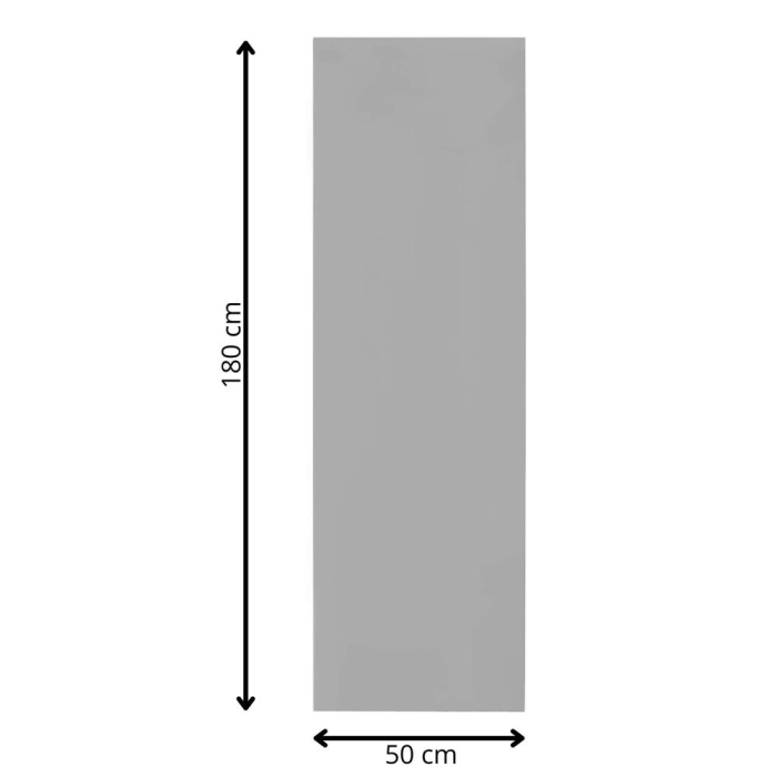 Saltea termoizolanta pentru camping sau plaja, 180x50 cm, spuma PE cu folie aluminiu, grosime 1 cm, gri [23]