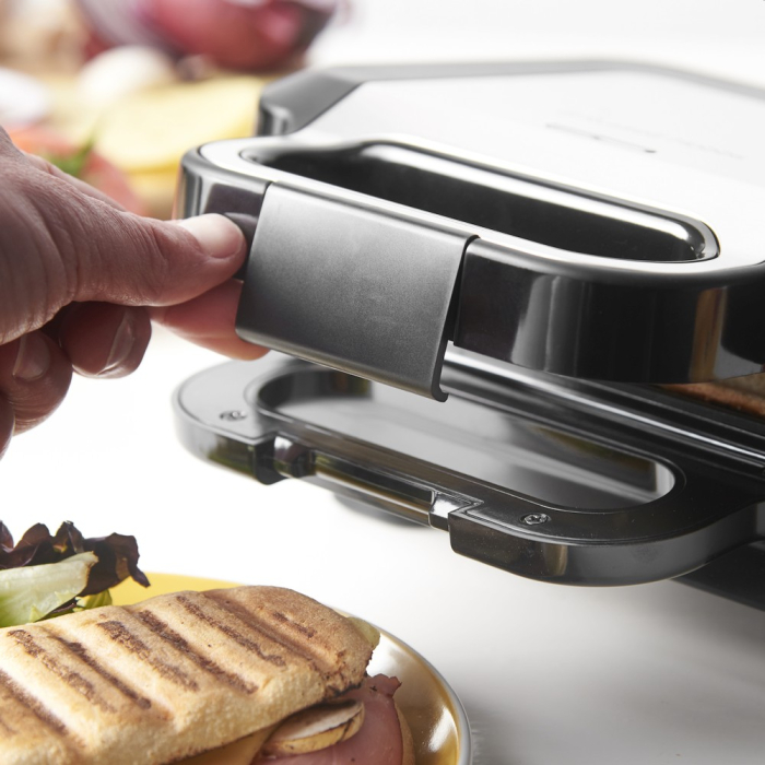 Sandwich maker Russell Hobbs Creations 3 in 1, placi interschimbabile, suprafata antiaderenta, indicator luminos, negru [7]
