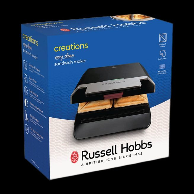 Sandwich maker Russell Hobbs Creations Easy Clean, placi detasabile lavabile, suprafata antiaderenta, indicator luminos [7]