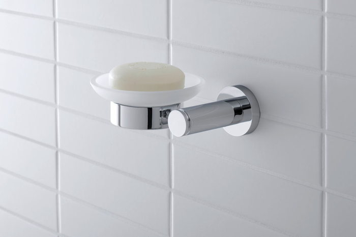 Savoniera Duravit 0099171000, D-Code, tip instalare pe perete, numar orificii instalare 2, elemente fixare ascunse, crom [3]