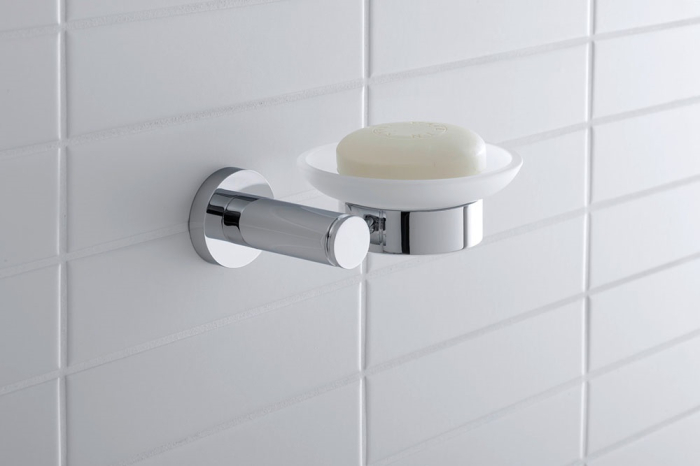 Savoniera Duravit 0099181000, D-Code, tip instalare pe perete, numar orificii instalare 2, elemente fixare ascunse, crom [3]