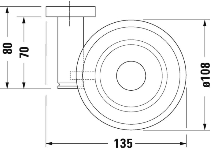 Savoniera Duravit 0099181000, D-Code, tip instalare pe perete, numar orificii instalare 2, elemente fixare ascunse, crom [6]