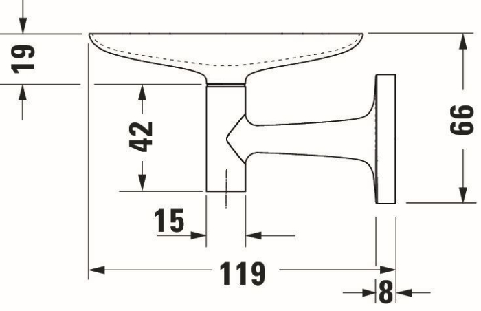 Savoniera Duravit 0099334600, Starck T, tip instalare pe perete, calitate superioara pentru baia ta, negru [8]