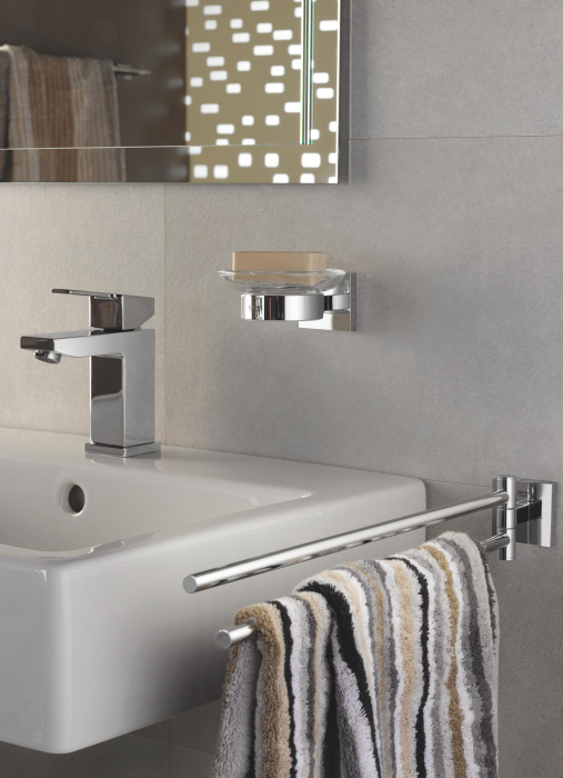 Savoniera Grohe 41096000, Suport sapun Start Cube, tip instalare pe perete, elemente fixare ascunse, crom [4]