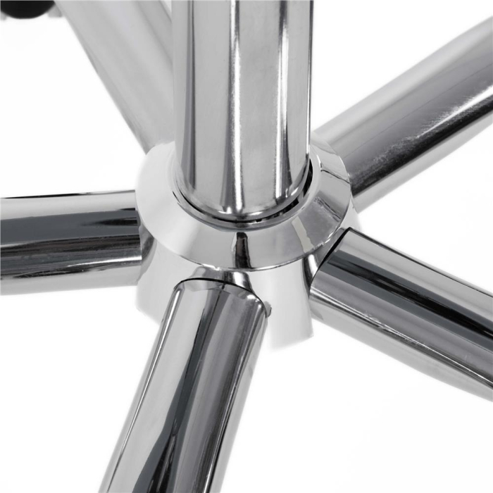 Scaun birou ergonomic, cu sezut din spuma, reglabil pe inaltime, maxim 120 kg, 90x49x48 cm, alb si roz [5]