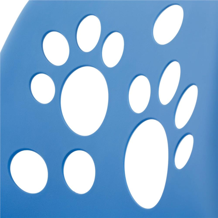 Scaun birou ergonomic, cu sezut din spuma, reglabil pe inaltime, maxim 120 kg, 90x49x48 cm, albastru [14]