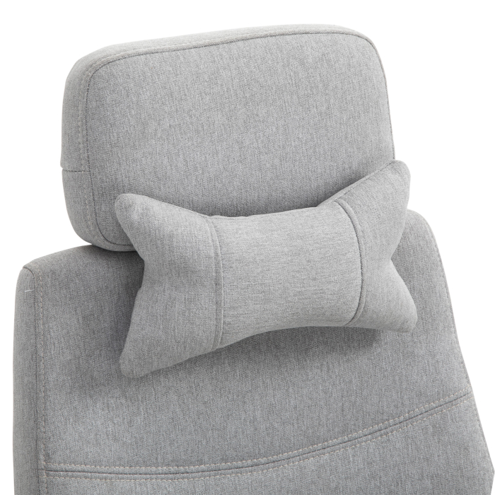  Scaun Birou Gri - Reglabil si Rotativ Ergonomic [9]