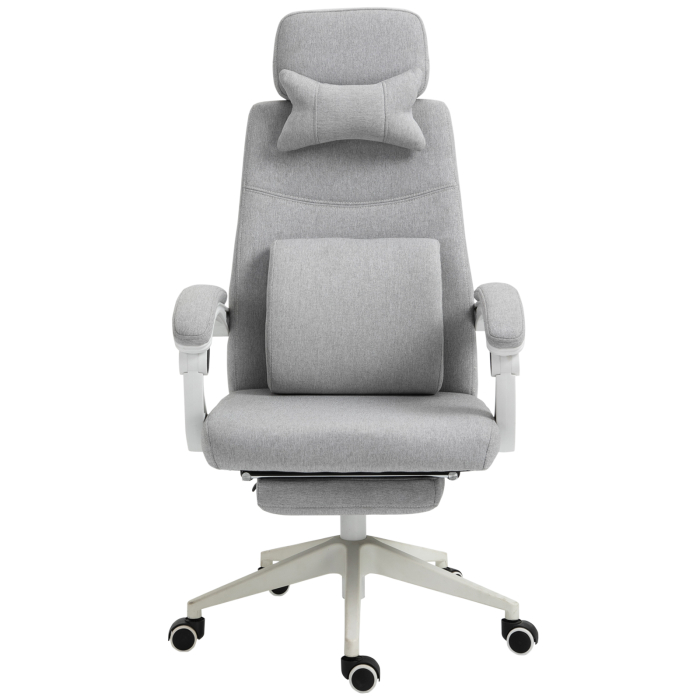  Scaun Birou Gri - Reglabil si Rotativ Ergonomic [4]