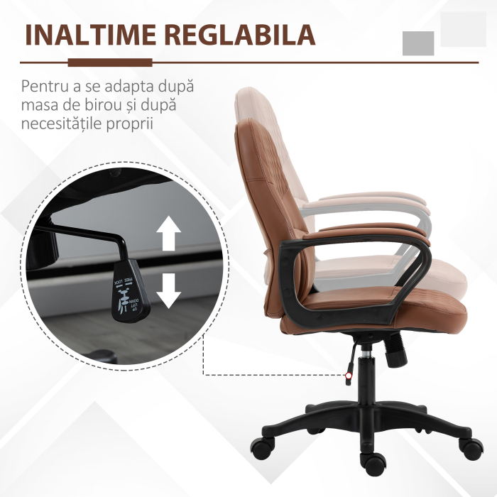  Scaun Birou Masaj - Maro, Reglabil, Piele Ecologica [5]