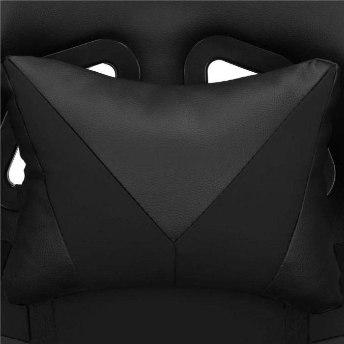 Scaun birou pentru gaming, ergonomic, suport lombar si tetiera, 114-123x55x50 cm, negru [6]