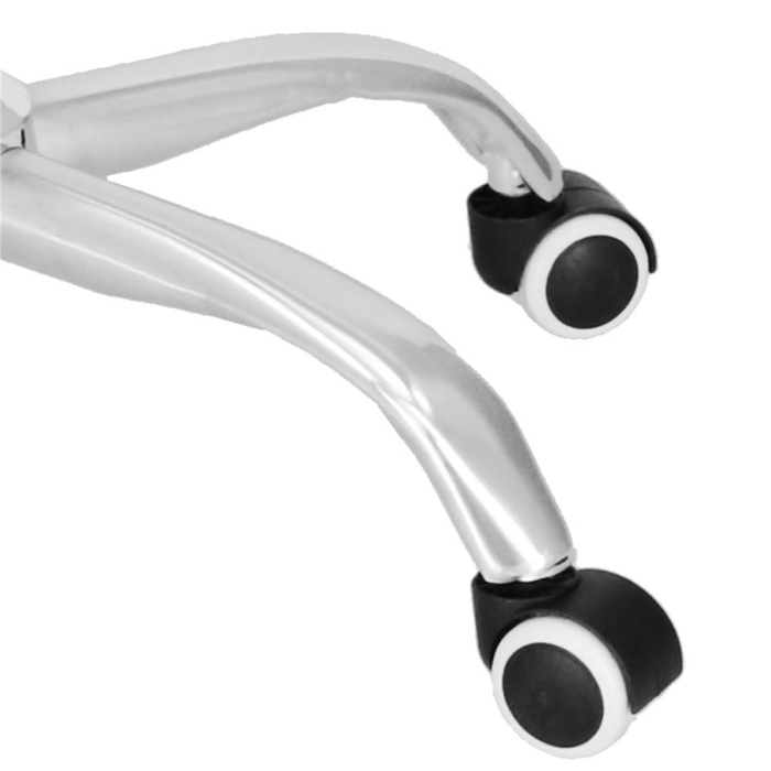 Scaun birou reglabil, ergonomic, cu spatar din microplasa respirabila si baza metalica cromata, 117x58x60 cm, negru [10]