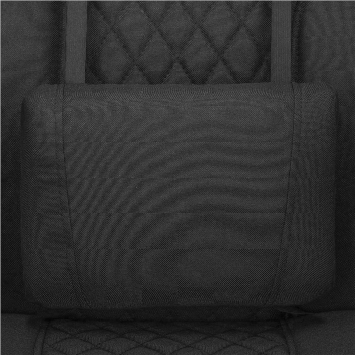 Scaun de birou ergonomic cu reglaj pe inaltime, functie de balans si perna lombara, 59x52x125 cm, negru [15]